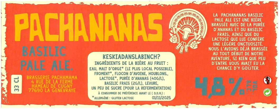 Etiquette BRASSERIE PACHAMAMA 55