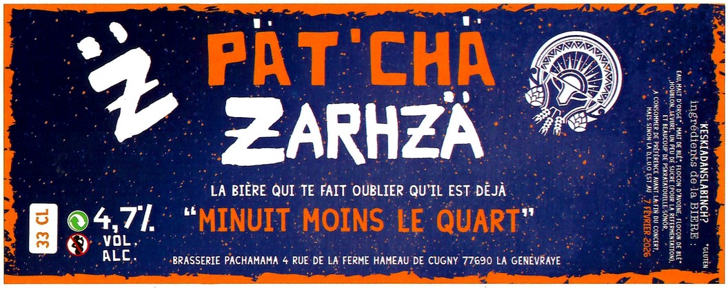 Etiquette BRASSERIE PACHAMAMA 56