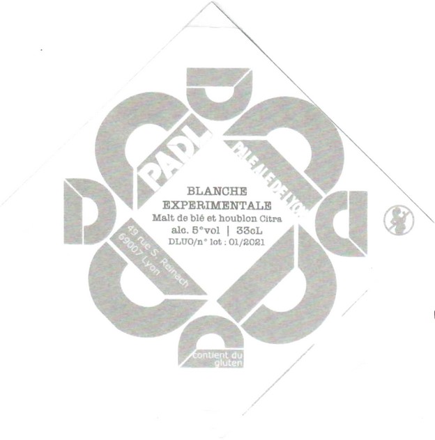 Etiquette BRASSERIE PADL 05