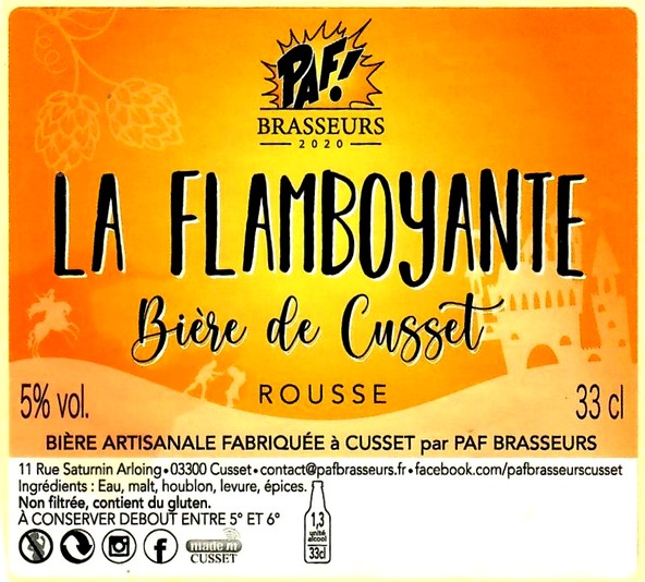 etiquette BRASSERIE PAF BRASSEURS 09