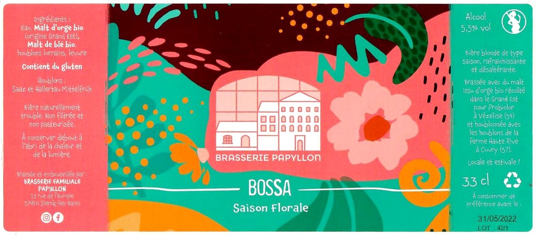 Etiquette BRASSERIE PAPYLLON 08