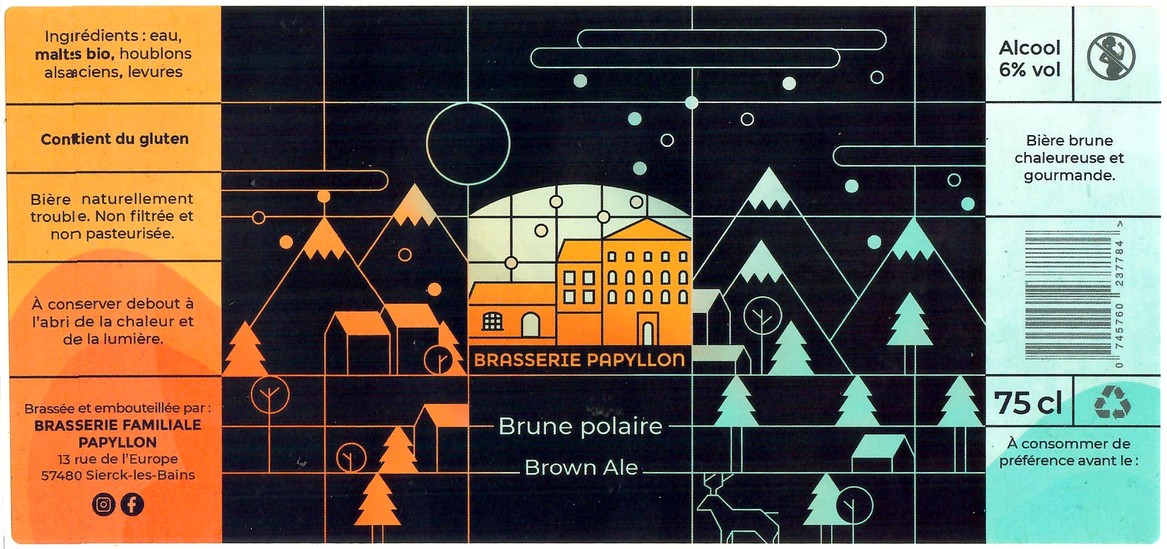 Etiquette BRASSERIE PAPYLLON 09