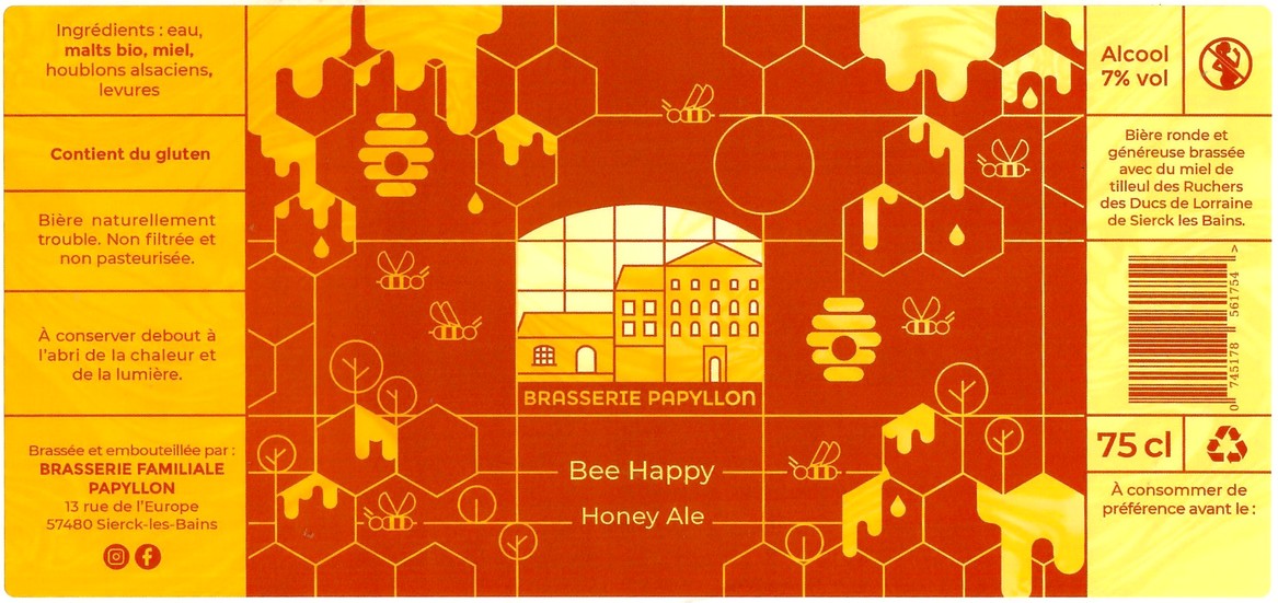 Etiquette BRASSERIE PAPYLLON 10