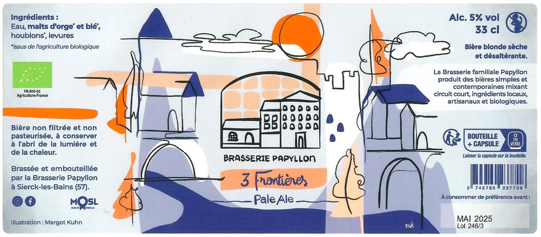 Etiquette BRASSERIE PAPYLLON 14