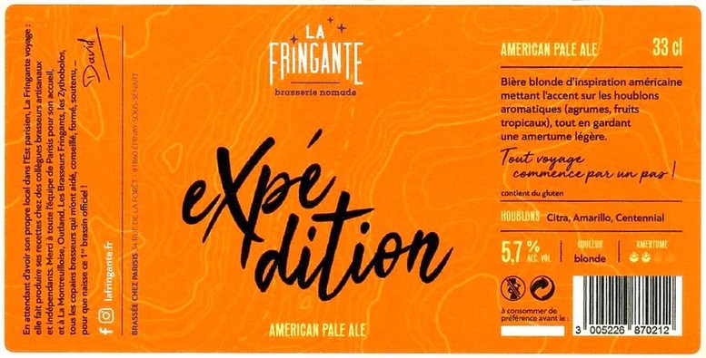 Etiquette BRASSERIE PARISIS 03