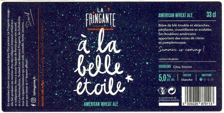 Etiquette BRASSERIE PARISIS 04