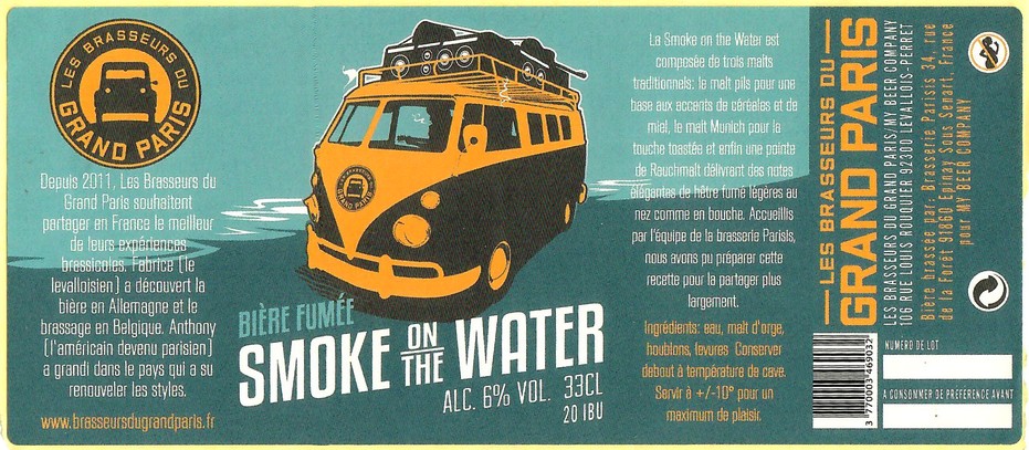 Etiquette BRASSERIE PARISIS 33