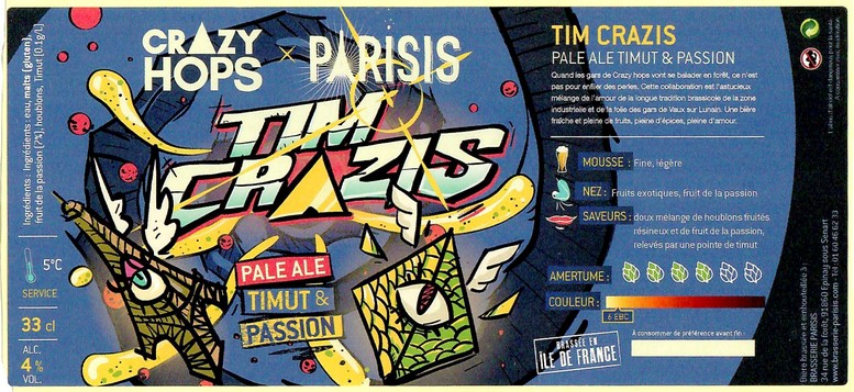 Etiquette BRASSERIE PARISIS 73