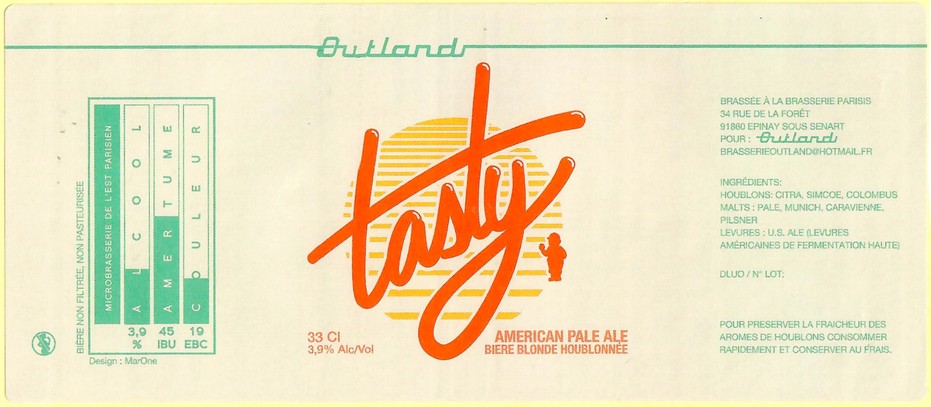 Etiquette BRASSERIE PARISIS 74