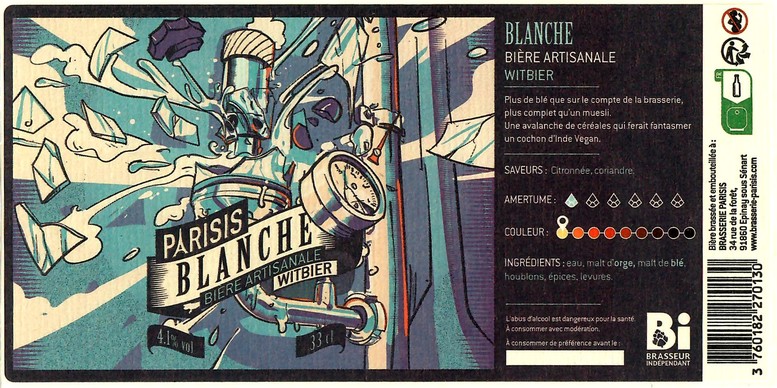 Etiquette BRASSERIE PARISIS 77