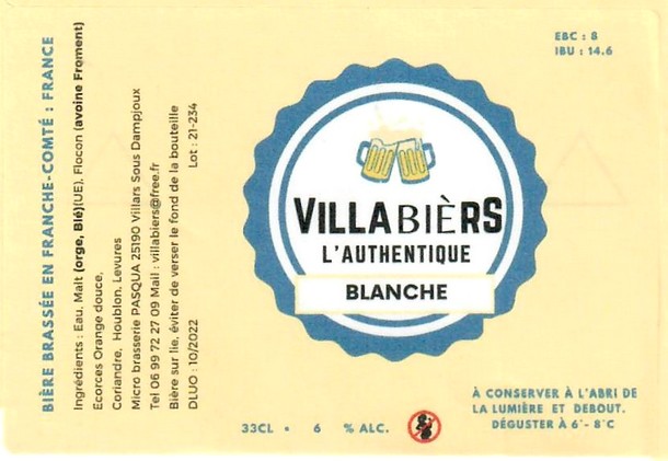 Etiquette BRASSERIE PASQUA 09