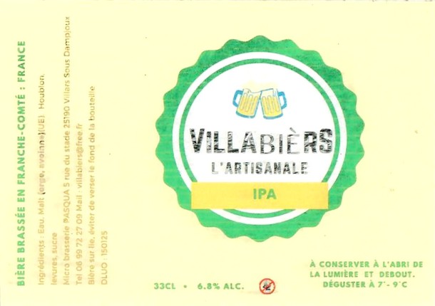 Etiquette BRASSERIE PASQUA 12