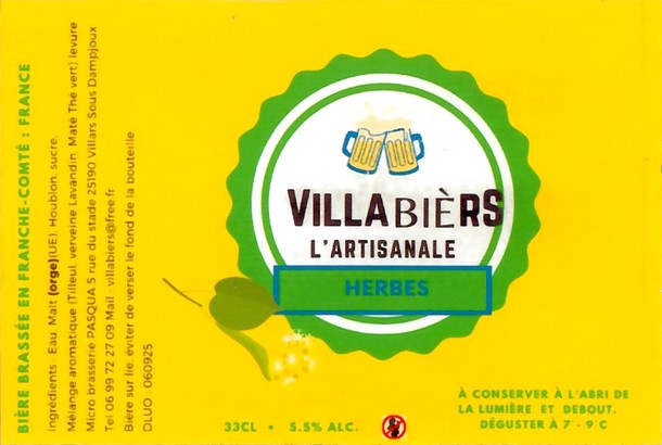 Etiquette BRASSERIE PASQUA 21