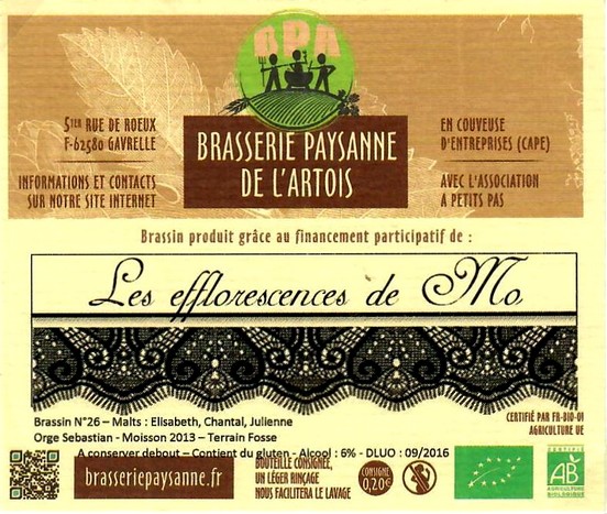 etiquette BRASSERIE PAYSANNE DE L'ARTOIS 03