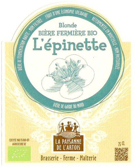 Etiquette BRASSERIE PAYSANNE DE L'ARTOIS 14