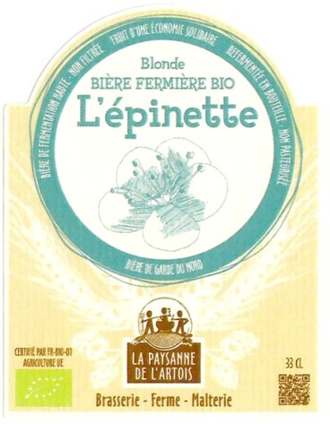 Etiquette BRASSERIE PAYSANNE DE L'ARTOIS 15