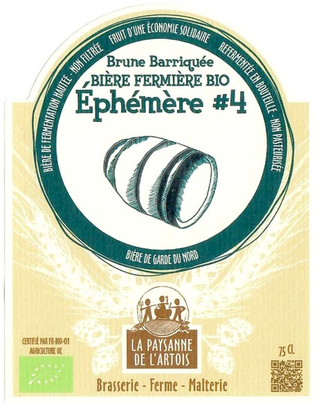 Etiquette BRASSERIE PAYSANNE DE L'ARTOIS 19