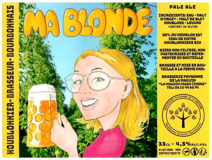 Etiquette BRASSERIE PAYSANNE DE LA MAGUIN 08