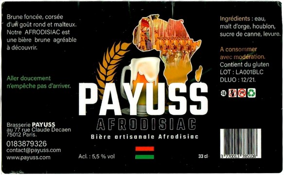 Etiquette BRASSERIE PAYUSS 03