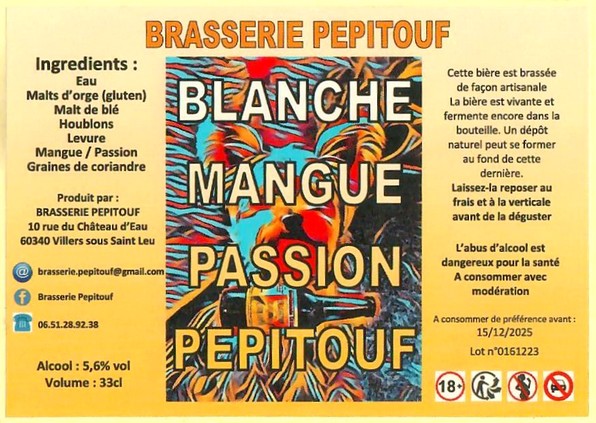 Etiquette BRASSERIE PEPITOUF 04