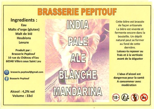 Etiquette BRASSERIE PEPITOUF 05