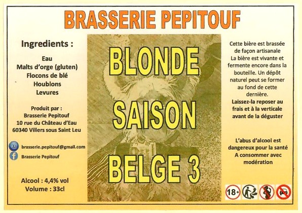 Etiquette BRASSERIE PEPITOUF 06