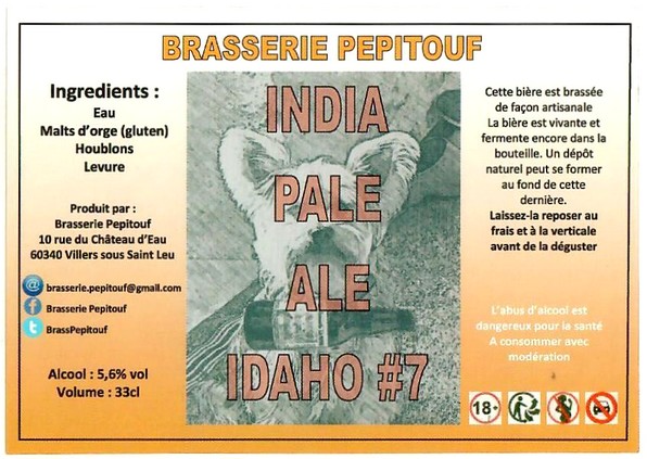 Etiquette BRASSERIE PEPITOUF 08