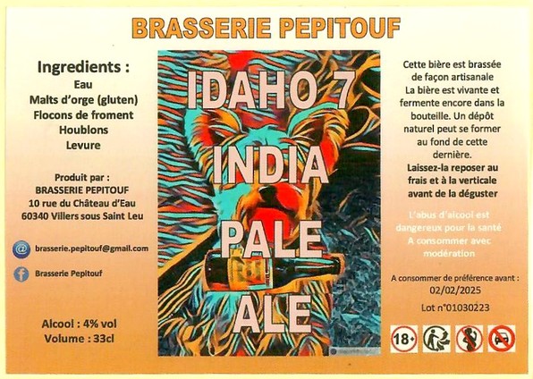 Etiquette BRASSERIE PEPITOUF 09