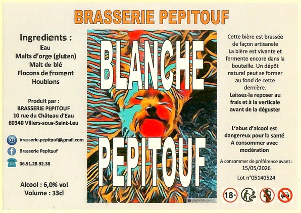 Etiquette BRASSERIE PEPITOUF 10