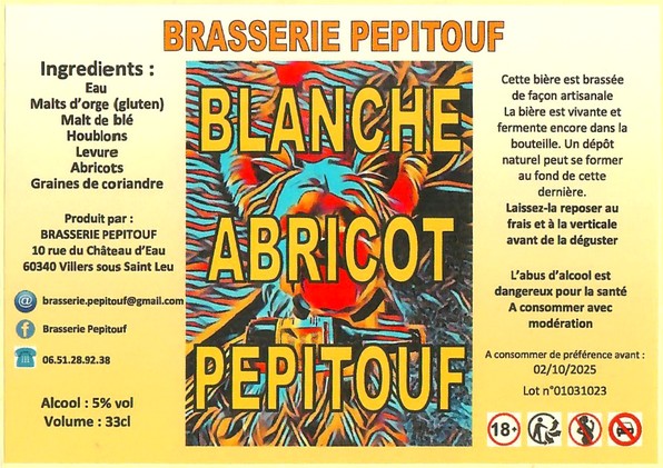 Etiquette BRASSERIE PEPITOUF 13