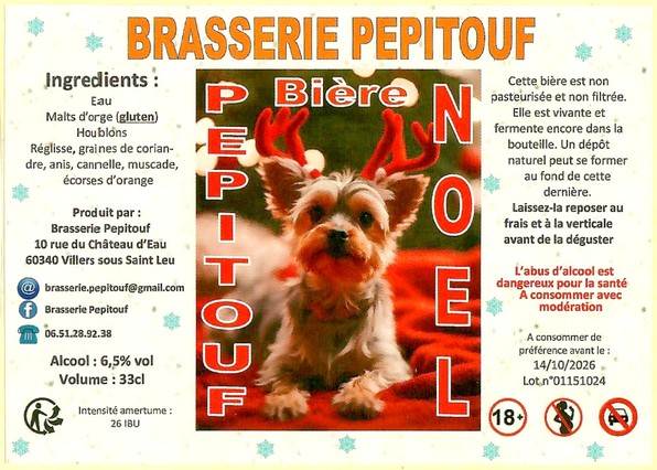 Etiquette BRASSERIE PEPITOUF 14