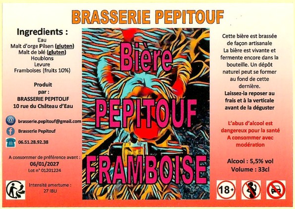 Etiquette BRASSERIE PEPITOUF 17
