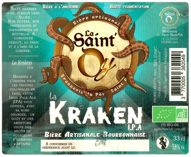 Etiquette BRASSERIE PERE SAINT OY 23