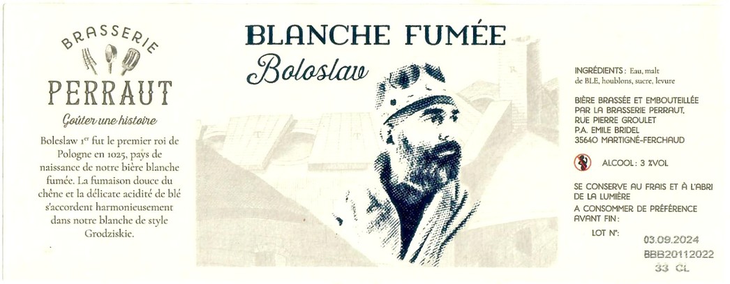 Etiquette BRASSERIE PERRAUT 07