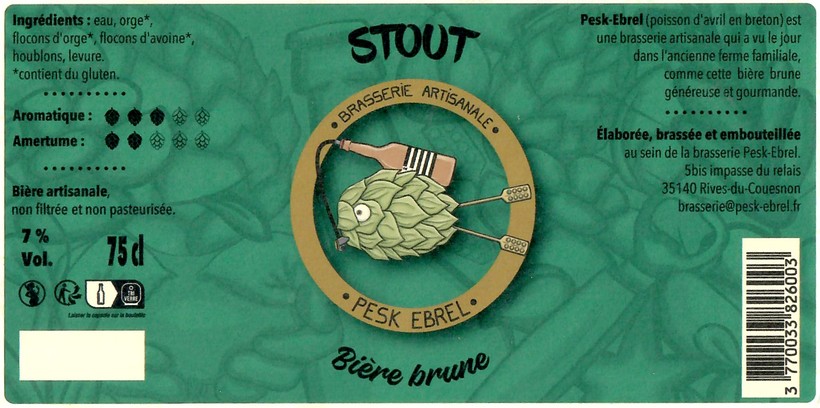 Etiquette BRASSERIE PESK EBREL 02