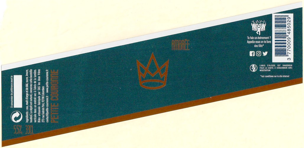 Etiquette BRASSERIE PETITE COURONNE 03