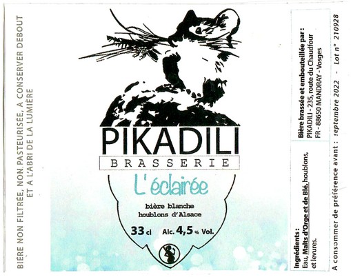 Etiquette BRASSERIE PIKADILI 02