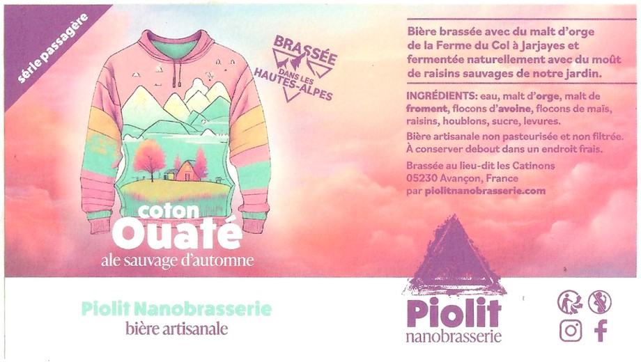 Etiquette BRASSERIE PIOLIT 01