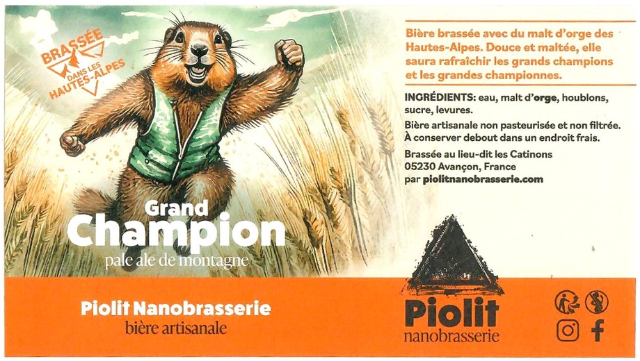 Etiquette BRASSERIE PIOLIT 03