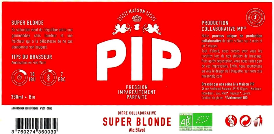 etiquette BRASSERIE PIP 08