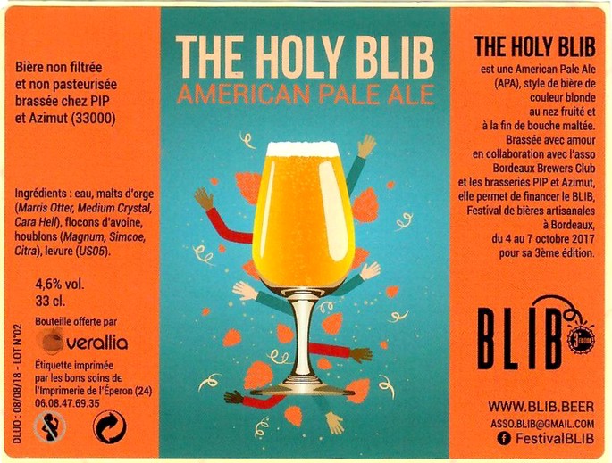 Etiquette BRASSERIE PIP 10