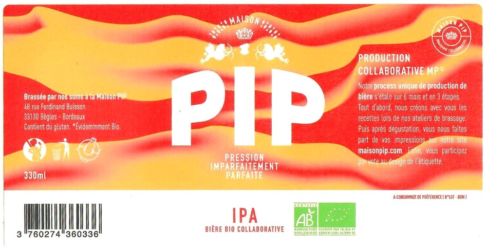 Etiquette BRASSERIE PIP 12