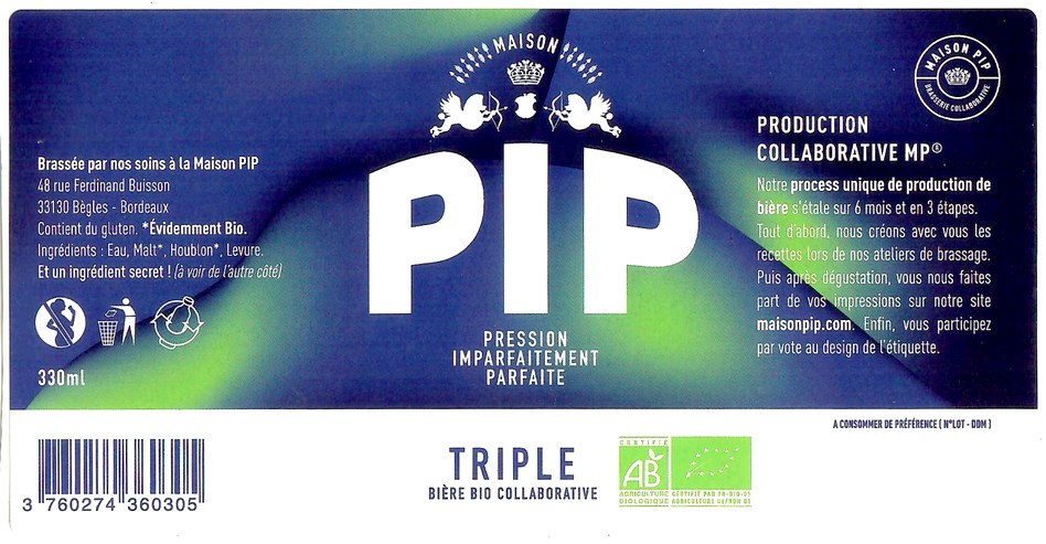 Etiquette BRASSERIE PIP 16