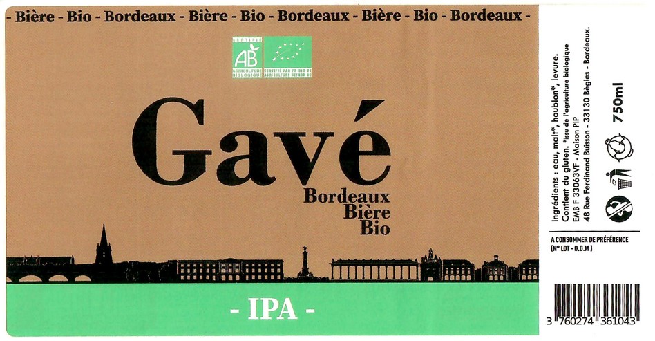 Etiquette BRASSERIE PIP 28