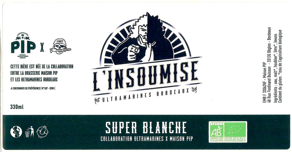 Etiquette BRASSERIE PIP 30