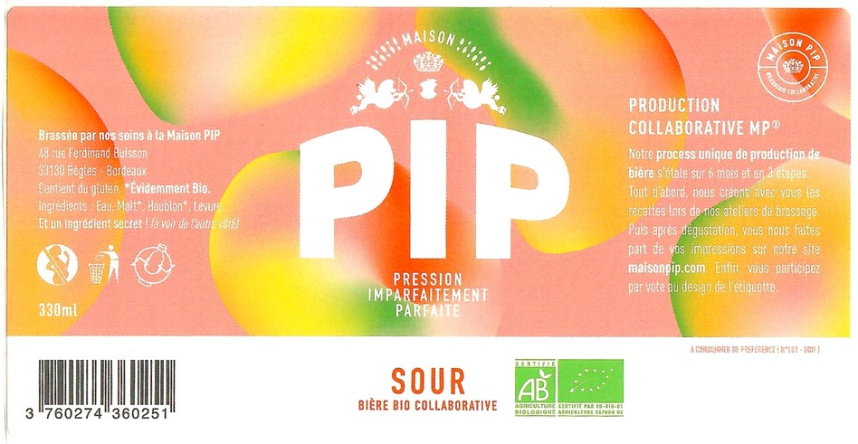 Etiquette BRASSERIE PIP 34