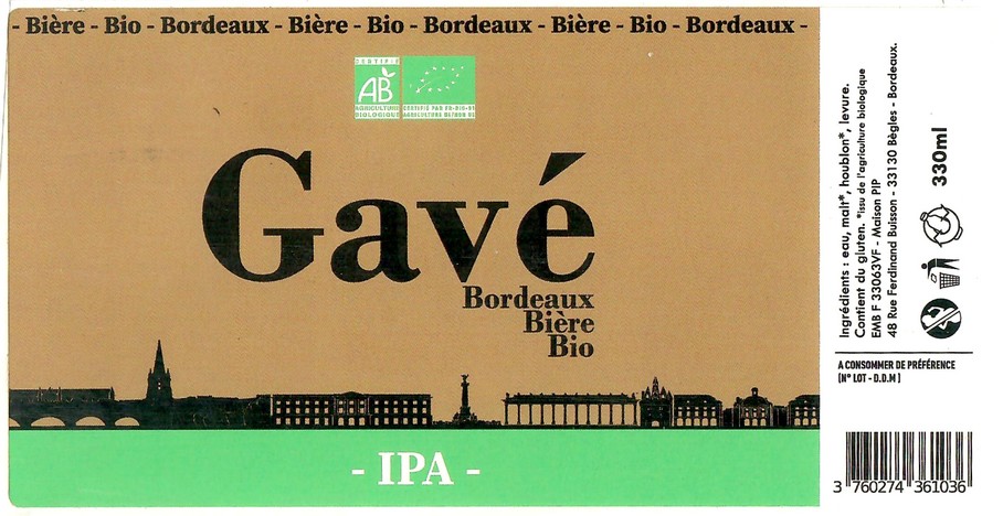 Etiquette BRASSERIE PIP 35