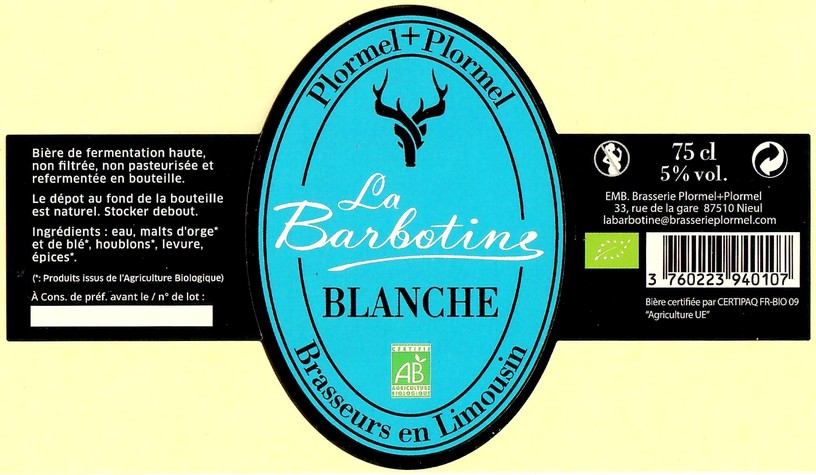 Etiquette BRASSERIE PLORMEL 02