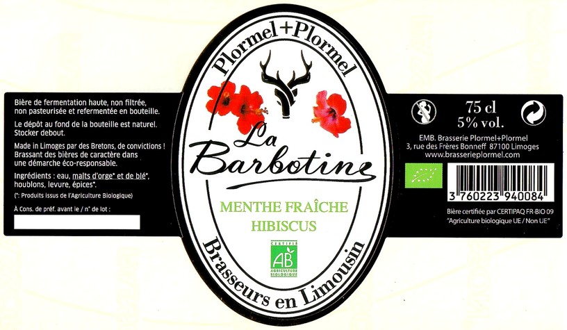 Etiquette BRASSERIE PLORMEL 21