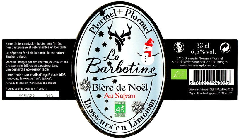 Etiquette BRASSERIE PLORMEL 23